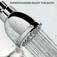 thumbnail image 3 of Mosiee High Pressure Shower Head Wall Mount Bathroom Boosting Rain Fixed Showerhead, 3 of 8