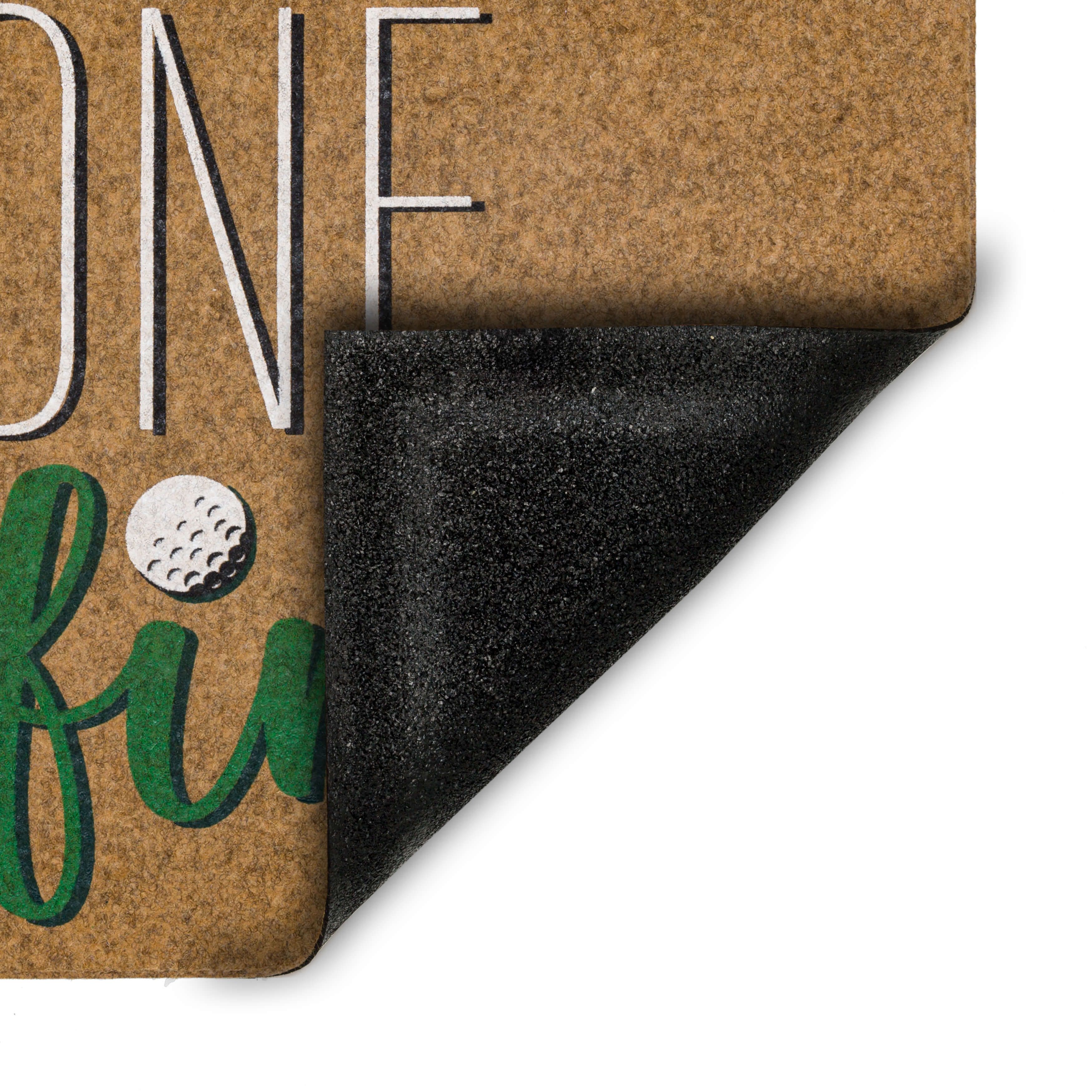 Mohawk Home Gone Golfing All Weather Low Pile Moisture Absorbant Doormat, Tan, 18" x 30"