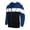 Blue, variant on BXINGOHAI Color Block Hoodies Sweatshirt for Men Full Zip Sweatshirts Drawstring Long Sleeve Pullover Tops Athletic Jogging Shirts With Pockets Today Khaki,S