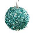 thumbnail image 4 of 1 pieza de adornos navideños con purpurina de 8 cm, adornos de bolas brillantes para decoraciones de árboles de Navidad, bodas, fiestas, bolas colgantes, 4 of 5