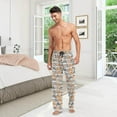 thumbnail image 7 of GZHJMY Cute Cartoon Dog Mens Pajama Pants, Comfortable and Soft Men&nbsp;Pajama&nbsp;Bottoms with Pockets and Drawstring, Christmas New Year Birthday Father's Day, 7 of 7
