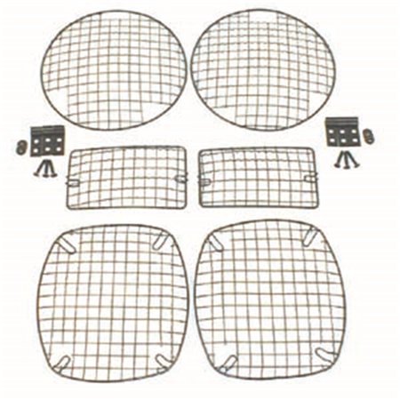 Rugged Ridge 11236.01 Stone Guard Kit, Black; 97-06 Jeep Wrangler TJ/LJ