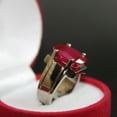 thumbnail image 3 of Elegant Design Oval Shape Ruby Yaqoot Yakoot Ring Sterling Silver 925 Men Ruby Handmade Ring for Men and Women Engagement Ring, 3 of 3