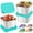 💖 Blue_Hot#2793, variant on Kuroiy Stainless Steel Snack Containers 6oz Leakproof Food Storage Cups | Reusable Silicone Lid | Set of 3 Stackable Portable Portion Control 180ml | Dishwasher Freezer Oven Safe