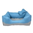thumbnail image 1 of Cama Gde Bicolor Impermeable Micro Fibra Perro Fancy Pets TX10471, 1 of 2