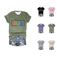 thumbnail image 1 of T-shirts pour Femmes « Happy Friday Teacher » 2026 Été Tendance Manches Courtes Col Rond T-Shirts Graphiques Amusants « Friday Weekend », 1 of 3