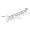 thumbnail image 2 of ROSENICE Aluminum Alloy Rain Gutter Hanger Rain Gutter Support Metal Gutter Roof Bracket Gutter Roof Hanger, 2 of 8