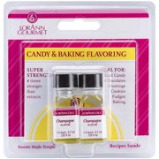Candy and Baking Flavoring, 0.125oz Bottle, 2/Pkg