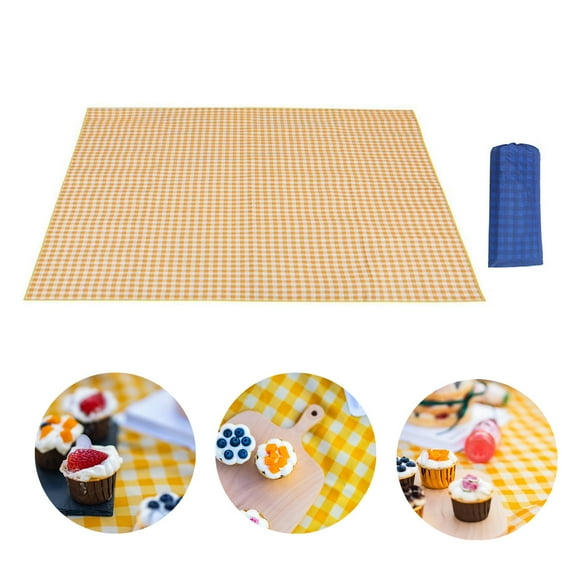 Picnic Mat de picnices espesados Mat de playa Resistente al agua Pads de hierba Picnic Picnic Picnic Picnic For Park Spring Summer Lawn Music M