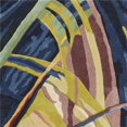 thumbnail image 1 of HomeRoots 352818 2 ft. 6 in. x 8 ft. Runner Wool Ivory & Blue Area Rug, 1 of 1