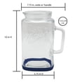 thumbnail image 3 of Mason Craft & More Glass 1 Gallon Pitcher with Removable Plastic Lid and Silicone Base, Navy, Useful for Serving Chilled Drinks, 3 of 6