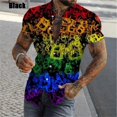 thumbnail image 3 of Camisa de arcoíris colorida con estampado 3D para hombre, camisetas informales de verano ajustadas de manga corta para lesbianas y gays, camisetas para hombre, 3 of 5