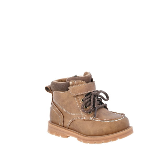Wonder Nation Toddler Boys Lace Up Moc Toe Boots