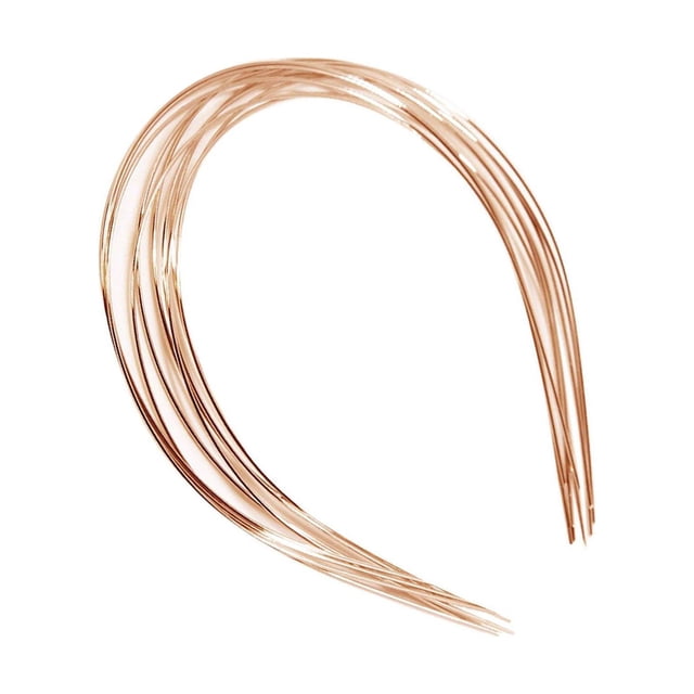 Becaristey 5mm Bandeaux en Acier Inoxydable Hardicraf Femmes Femmes Or 1mm 10 Pcs 1Set