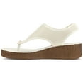 thumbnail image 3 of Journee Womens Mckell Wedge Heel Buckle Sandals, 3 of 10