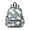 Geometric Square White, variant on Geometric Square White Pattern Backpack for School, Cute School Bag with Adjustable Shoulder Straps and Padded Back, 13.4"x11"x4.7"