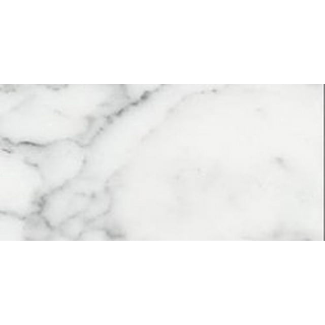 CARRARA MARBLE 3x6" SUBWAY TILE HONED VENATO (4 SAMPLE PIECES)