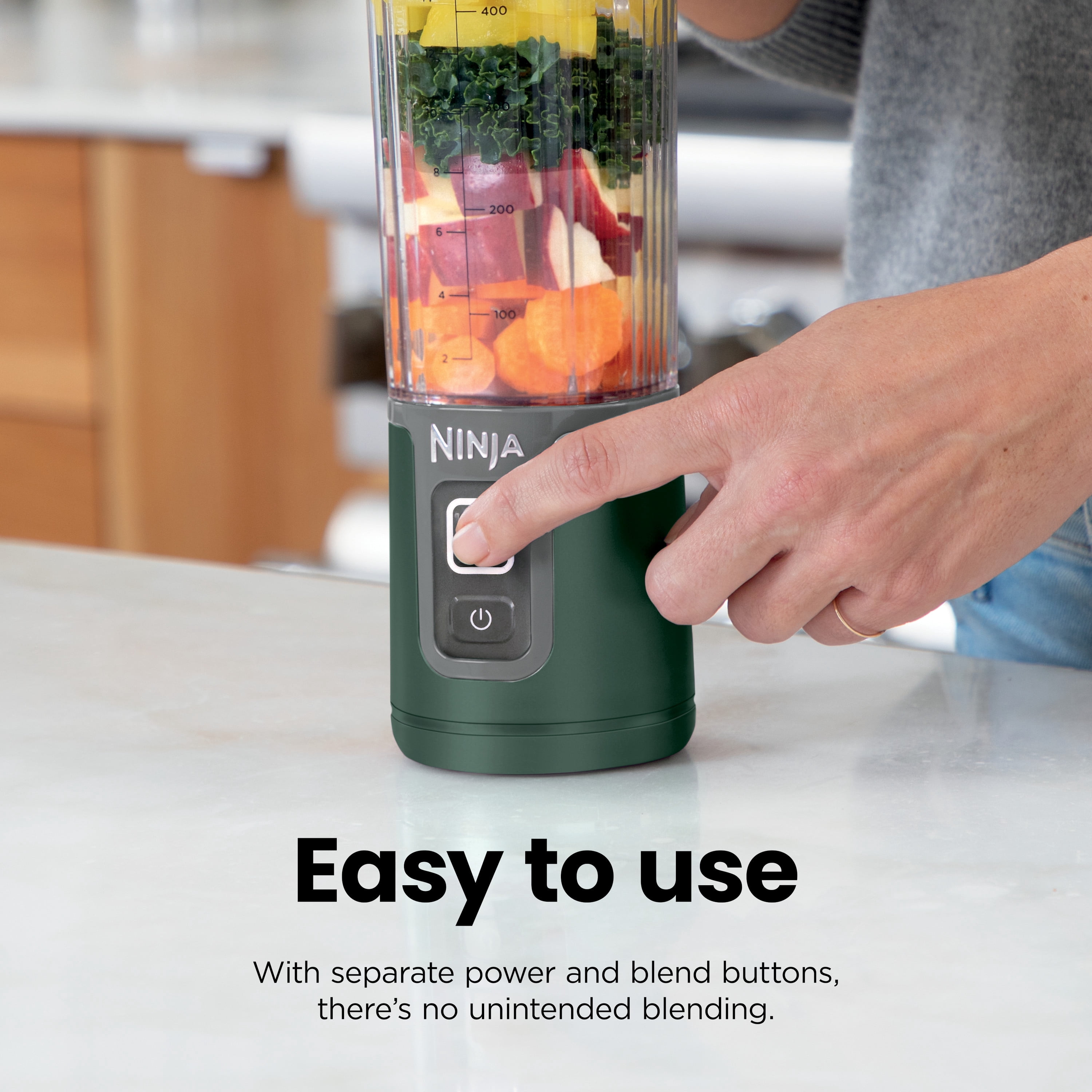 Ninja Blast Portable Personal 18 Oz Blender w/ Leak Proof Lid & Easy Sip Spout, Rechargeable Base, BC150PK Pink