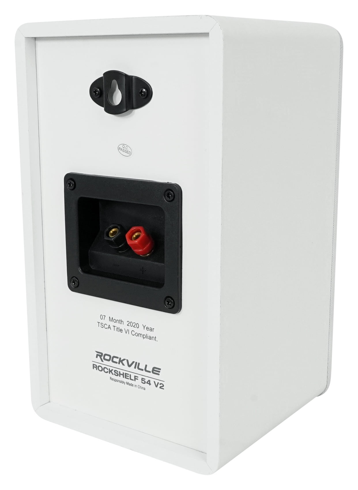 Rockville BluTube Amplifier Home Receiver+5.25" White Bookshelf Speakers+8" Sub