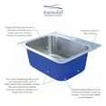thumbnail image 5 of Transolid Trs_K-Mtsb252212-Ml2 25" Drop In Single Basin Stainless Steel Utility Sink -, 5 of 7