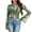 Beach Palm Leaf, variant on SCRAWLGOD Galaxy Wolf Women Bell Sleeve Tops Size S Soft Long Sleeve Flared Shirts for Women Casual Slim Shirts Lettuce Trim Blouse for Going Out Travel