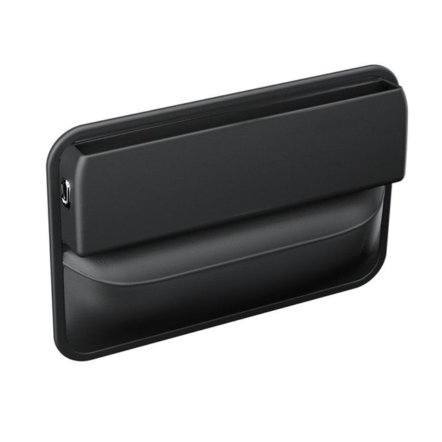 Labymos Car Central Control Storage Box SeatGap Organizer Car Interior Storage Bag with Reserved Charging