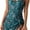 Deep Green Floral 2, variant on ZANKLEY One Piece Swimdress Swimsuits for Women Tummy Control Swim Dresses Skirt Bathing Suit