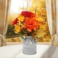 thumbnail image 4 of Autumn Autumn Decor Marvelous Harvest Theme Thanksgiving Centerpiece with Iron Bucket and Flower Bouquet for Festive Celebrations, Seasonal Decoration, Party Prop, and Event Display, 4 of 5