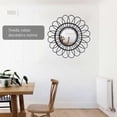 thumbnail image 3 of 1Pc Home Mirror Wall Hanging Rattan Mirror Woven Decorative Mirror (Black), 3 of 4