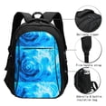 thumbnail image 3 of Balery Blue Shell Mochila con carga USB para hombre y mujer - Mochila impermeable y antirrobo para laptop con puerto USB para viajes, trabajo, 3 of 7