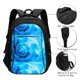 thumbnail image 3 of Balery Blue Shell Mochila con carga USB para hombre y mujer - Mochila impermeable y antirrobo para laptop con puerto USB para viajes, trabajo, 3 of 7