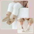 thumbnail image 4 of Toddlers Non Slip Socks with Grips Baby Girls Boys Anti Skid Crew Cotton Gift Socks for Infants Kids, 4 of 7