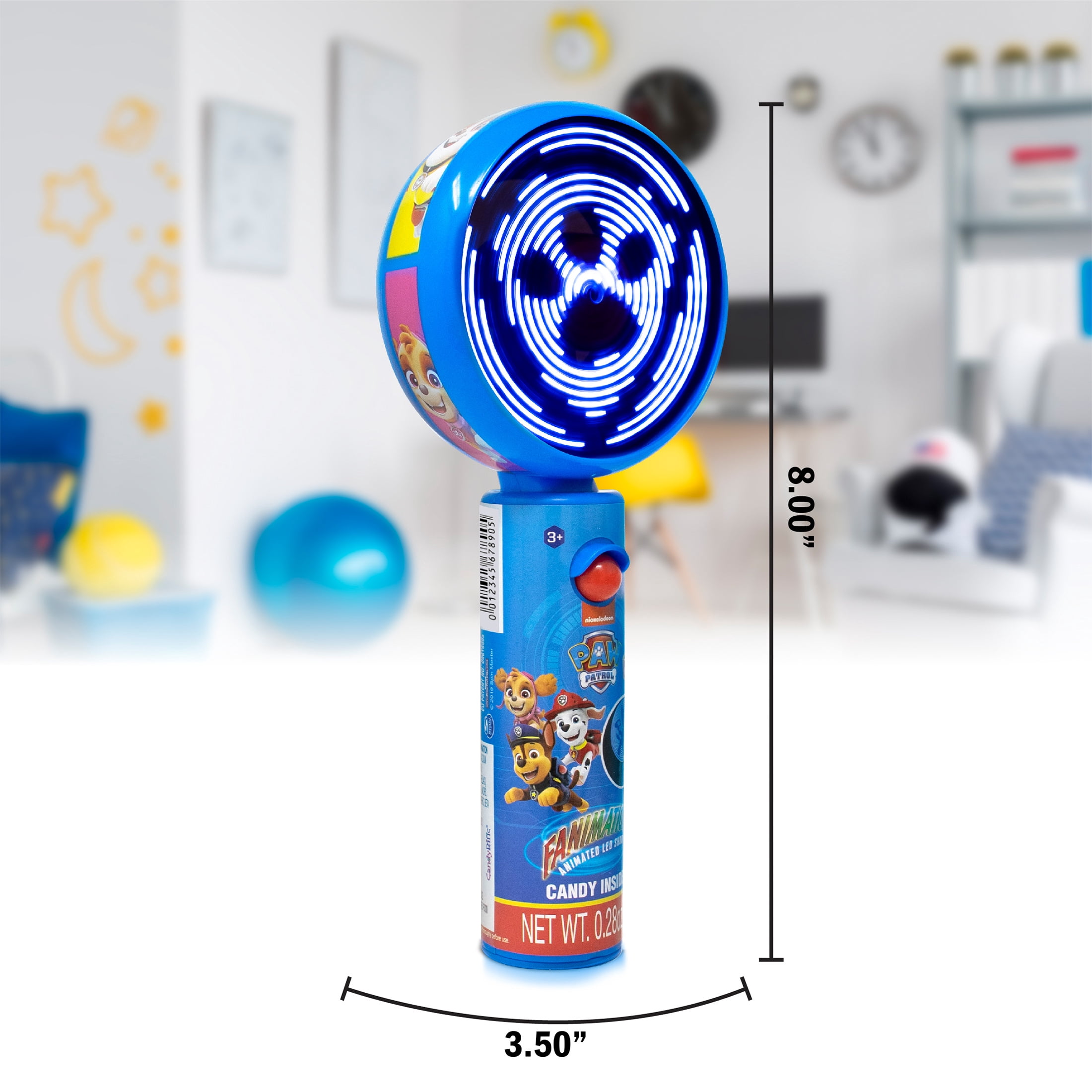 CandyRific Fanimation Paw Patrol Toy Fan with Candy, Halloween Candy