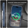 thumbnail image 4 of VENINGO Magnetic for iPhone 15 Pro Max Case ,Compatible with Mag-safe,Wavy Frame Hard Translucent Matte Back Cover,Slim Shockproof Protective iPhone 15 Pro Max Case 6.7",Blue, 4 of 9