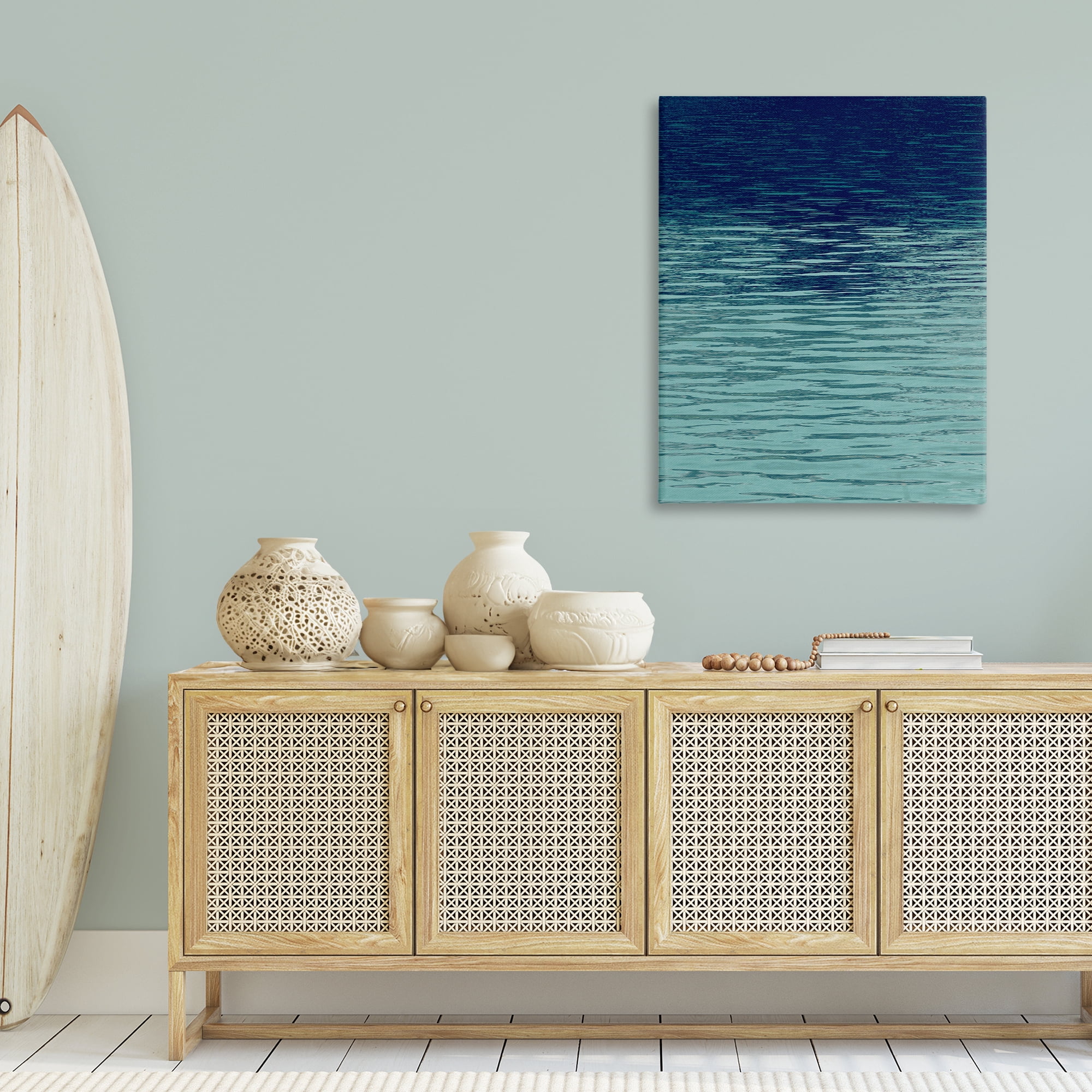 Stupell Industries Shadow on Sea Ripples Landscape & Nature Painting Wrapped Canvas Art Print Wall Art, 30 x 40