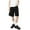 Black, variant on Bcfgryg Loose Vintage Casual Wide Legged Straight Leg Denim Shorts Men's Shorts Black L