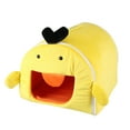 thumbnail image 4 of BEADCEST 1Set Duck Shape Yellow Cloth Pet Sleep Cage for Rabbit Bedding Indoor Use, 4 of 7