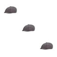 thumbnail image 1 of ZLight Men Flat Cap Portable Reusable Replacement Ergonomic Gentleman Hat Berets Light Grey 3Set, 1 of 6