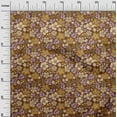thumbnail image 3 of oneOone Viscose Chiffon Brown Fabric Asian Floral Sewing Fabric By The Yard Printed Diy Clothing Sewing Supplies 42 Inch Wide, 3 of 4
