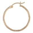 thumbnail image 4 of Arete Arracada De Oro 14k Con Diamantado Cordon Blue 20mm, 4 of 5