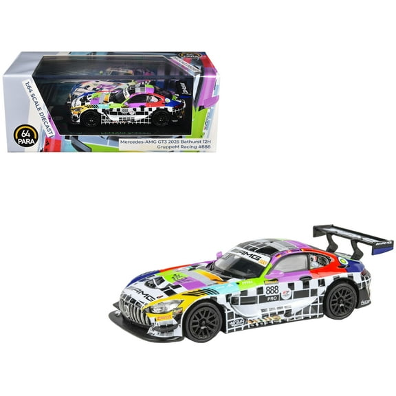 Mercedes-AMG GT3 #888 "GruppeM Racing" "Bathurst 12 Hour" (2025) 1/64 Diecast Model Car by Paragon