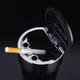 thumbnail image 1 of Cenicero de luz LED cenicero doméstico de vagón de cigarrillos de doble orificio (naranja), 1 of 2
