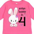 thumbnail image 4 of Inktastic Somebunny is Four 4th Birthday Bunny Boys or Girls Long Sleeve Toddler T-Shirt, 4 of 5