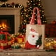thumbnail image 2 of Bolsa de Regalo Navideña de Lino con Diseño de Muñeco de Nieve, Bolsa de Dulces, Bolsa Navideña, 2 of 4