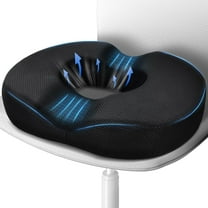 Cshidworld Donut Pillow Seat Cushion for Tailbone Pain Relief and Hemorrhoid, Donut Chair Cushion for Postpartum Pregnancy & Sciatica & Coccyx Pain Relief Desk Chair Cushion for Home Office Chair