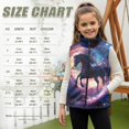 thumbnail image 7 of Uorisanigo Toddler Girls Boys Fleece Vest Sleeveless Zipper Up Jacket Galaxy Western Horse Fashion Warm Outwear Fall Winter Clothes Outwear Waistcoat Stand Up Collar Puffer Vest, 7 of 7