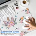 thumbnail image 4 of Long Mouse Pads for Desk,White Unicorn Floral Pattern Desk Mats on Top Of Desks, Desk Mouse Pad Extra Large with 3mm Non-Slip Base and Stitched Edge for Gaming,Office,Work,Home 31.5"x15.7", 4 of 6