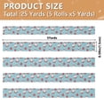thumbnail image 3 of 5 Rolls Christmas Ribbon 1.5 inch Wide Decorative Ribbon for Gift Wrapping and Holiday Decorations Adorable Santas, 3 of 7
