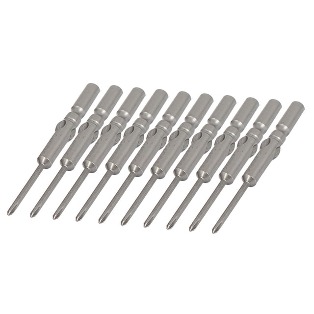 Juego de 10 puntas de destornillador Phillips magnéticas PH0 de 5 mm de vástago redondo, 60 mm de largo