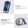 thumbnail image 2 of SKYSONIC Aurora Landscape Pattern 20 oz Stainless Steel Insulated Mug, Double Vacuum Insulated Travel Mug with Lid and Straw, 2 of 7